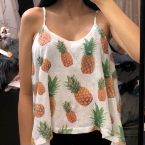 WET SEAL PINEAPPLE TANK TOP - Picture 2 of 2